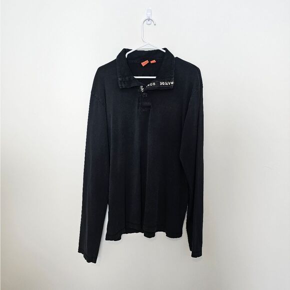 Mens Hugo Boss Long Sleeve Polo - Picture 1 of 6